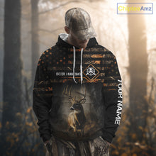 Load image into Gallery viewer, Deer Hunting Orange Camo US Flag All Over Print Custom Name, Hunting Gifts for Men NBT246