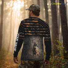 Load image into Gallery viewer, Deer Hunting Orange Camo US Flag All Over Print Custom Name, Hunting Gifts for Men NBT246
