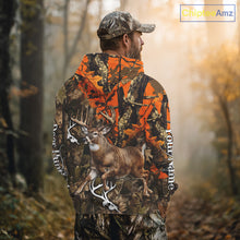 Load image into Gallery viewer, Personalized Whitetail Deer Hunting Camo Full Printing Shirts Deer Hunting Gift for Hunters NBT272