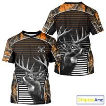 Load image into Gallery viewer, Custom Whitetail Deer Hunting Orange Camouflage 3D Printed Shirts, Hunting Gifts NBT226