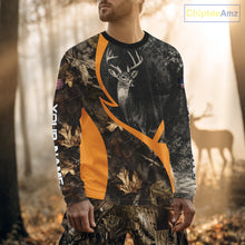 Load image into Gallery viewer, Deer Hunting Dark Brown Camouflage 3D All Over Printing Shirts, Hunting Gifts for Men NBT232