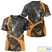 Load image into Gallery viewer, Deer Hunting Dark Brown Camouflage 3D All Over Printing Shirts, Hunting Gifts for Men NBT232
