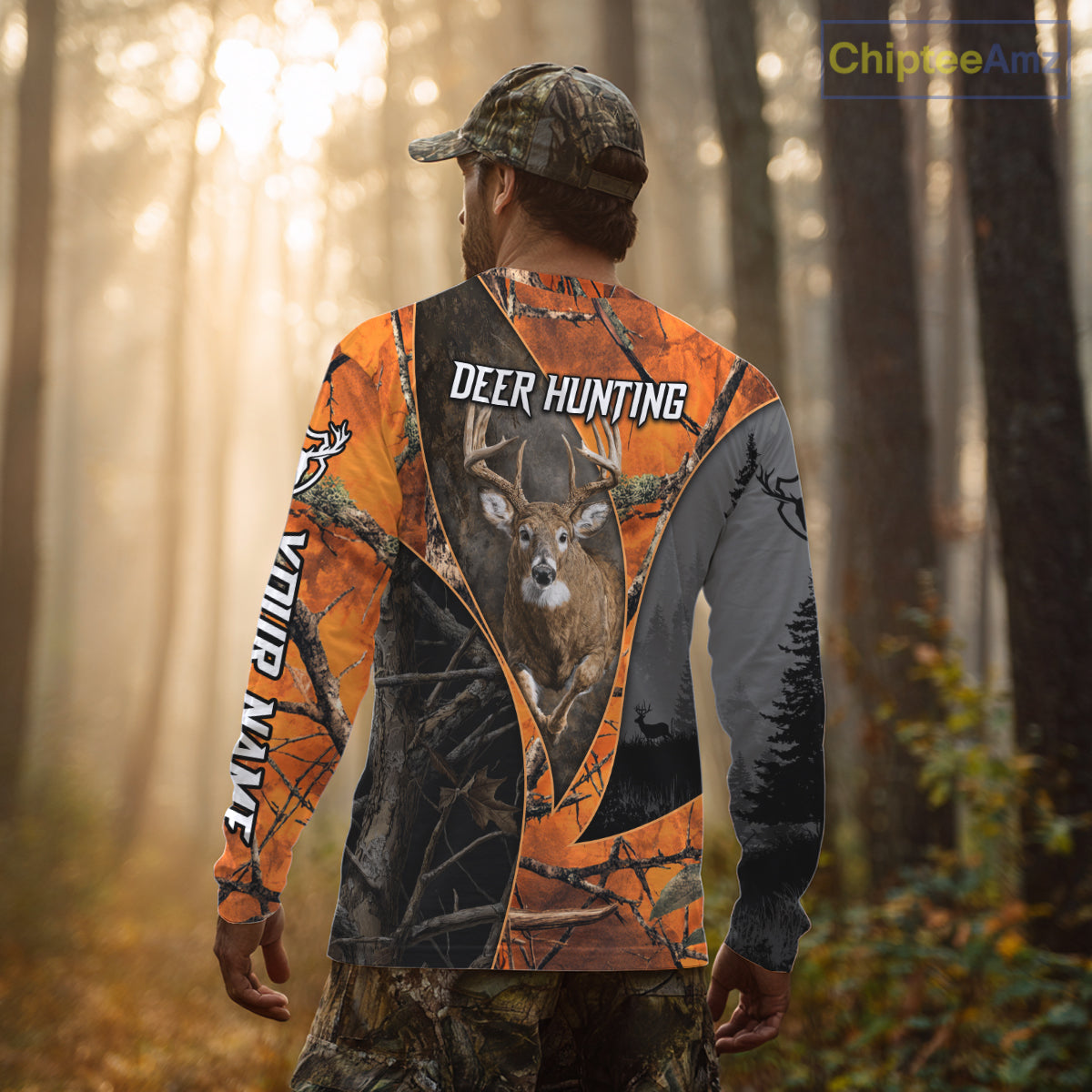 Custom Camo 3D Animal Deer Hunting Shirts Best Hunting Clothes For Hunters NBT279
