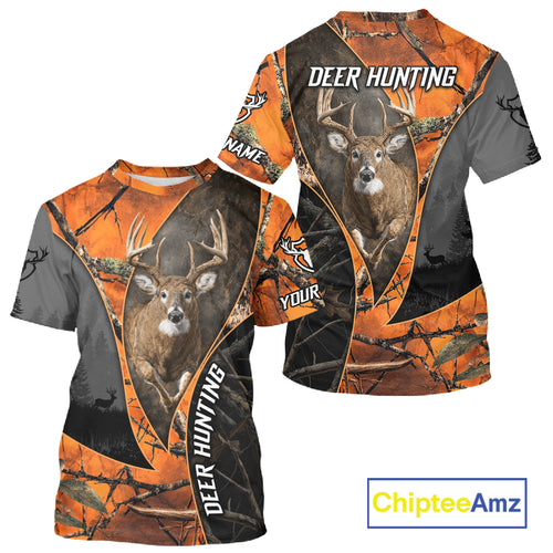 Custom Camo 3D Animal Deer Hunting Shirts Best Hunting Clothes For Hunters NBT279