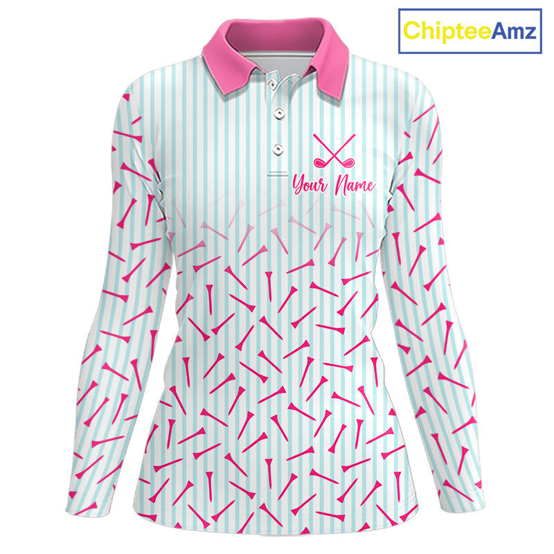  custom face & name golf polo shirt for women, best mom golf shirt, personalized golf outfit for mom