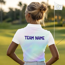 Load image into Gallery viewer, Hologram Womens Polo Golf  Shirts Custom Name Golf Shirt For Women, Golf Team Clothes NBT506