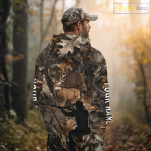 Load image into Gallery viewer, Whitetail Deer Hunting Brown Camo with Hunter 3D Print Custom Name Shirts, Hunting Gift NBT269