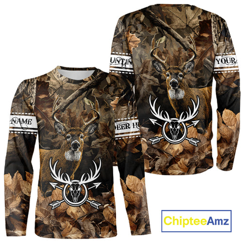 Deer Hunting Custom Name Camouflage Hunting Clothing, Deer Hunting Shirt, Hunting Gifts NBT289
