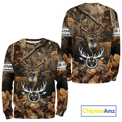 Deer Hunting Custom Name Camouflage Hunting Clothing, Deer Hunting Shirt, Hunting Gifts NBT289