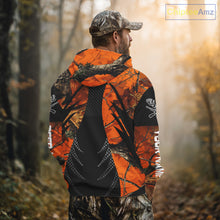 Load image into Gallery viewer, Personalized Deer Hunting Orange Camo 3D Printed Shirts, Hunting Gift Ideas for Hunter NBT237