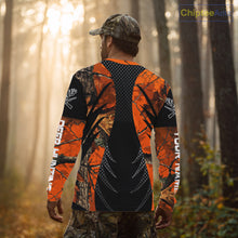 Load image into Gallery viewer, Personalized Deer Hunting Orange Camo 3D Printed Shirts, Hunting Gift Ideas for Hunter NBT237