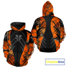 Load image into Gallery viewer, Personalized Deer Hunting Orange Camo 3D Printed Shirts, Hunting Gift Ideas for Hunter NBT237