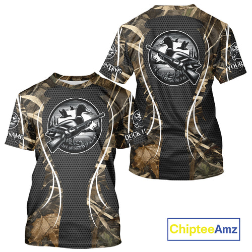 Personalized Duck Hunting Waterfowl Camouflage All Over Printing Shirts, Duck Hunting Clothing NBT240