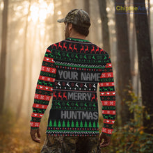 Load image into Gallery viewer, Deer Hunting Funny Ugly Christmas Sweatshirt Full Print Shirts Christmas Pattern, Christmas Gift NBT301