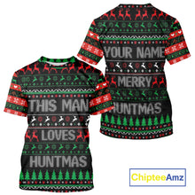 Load image into Gallery viewer, Deer Hunting Funny Ugly Christmas Sweatshirt Full Print Shirts Christmas Pattern, Christmas Gift NBT301