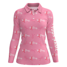 Load image into Gallery viewer, Be Strong Pink Ribbon Breast Cancer Awareness Golf Polo Shirts Cute Golf Gifts For Women LDT0502