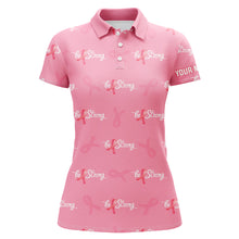 Load image into Gallery viewer, Be Strong Pink Ribbon Breast Cancer Awareness Golf Polo Shirts Cute Golf Gifts For Women LDT0502
