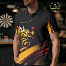 Load image into Gallery viewer, Funny Bee Custom Dart Shirts With Pocket Option For Men, Darts Team Jersey TDM3879