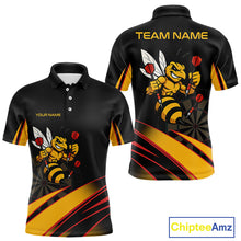 Load image into Gallery viewer, Funny Bee Custom Dart Shirts With Pocket Option For Men, Darts Team Jersey TDM3879