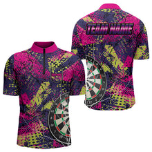 Load image into Gallery viewer, Personalized Grunge Colorful Lightning Darts Shirts For Men Custom Dart Jerseys Funny Darts Outfit TDM3543