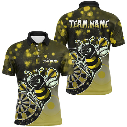 Personalized Yellow Darts Bee Custom Darts Shirts For Men, Funny Darts Apparel, Best Darts Gifts TDM2200