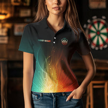 Load image into Gallery viewer, Custom Rainbow Aim Love Dart Shirt With Pocket Option For Women, Dart Jersey TDM3713