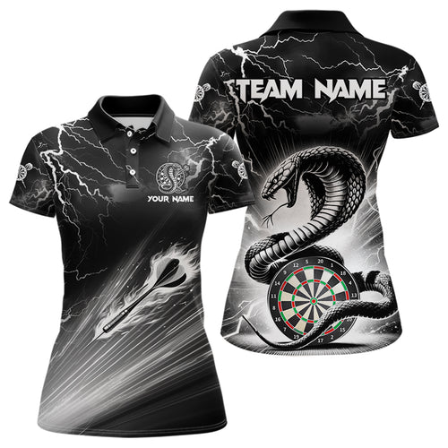 White And Black 3D Thunder Lightning Custom Cobra Snake Women Dart Shirt Jersey Best Dart Team Shirt TDM3721