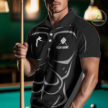 Load image into Gallery viewer, Personalized 9 Ball Pool Team Shirts For Men Custom Billiard Jersey Polo &amp; Quarter Zip TDM5208