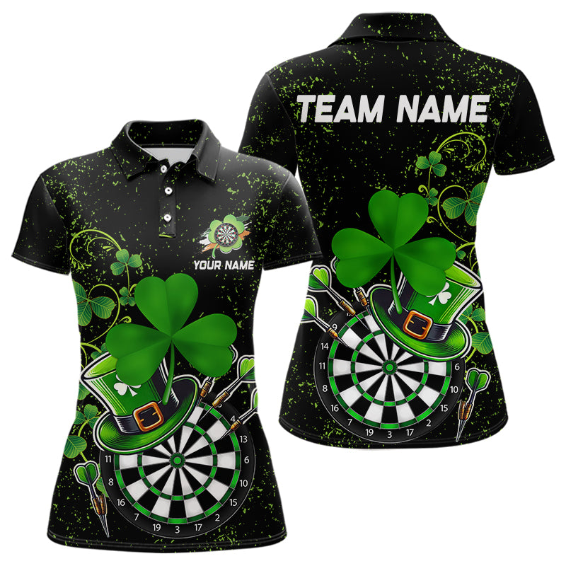 Luckiest Shamrock Grunge Dart Shirts For Women Custom Patrick Day Dart Jersey TDM3591