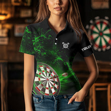 Load image into Gallery viewer, Custom Green Lightning Eagle Dart Shirt For Women, Dart Jersey Pocket Option TDM3763