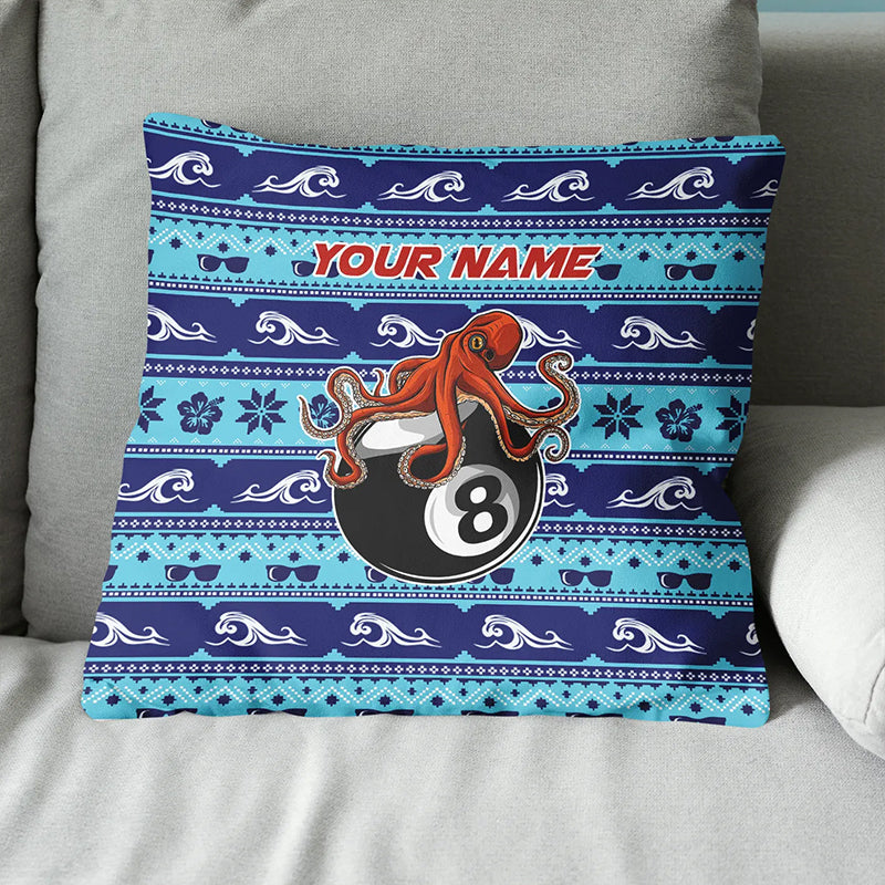 Personalized Pillows Funny Ball 8 Wave Pattern, Billiard Throw Pillows TDM0783
