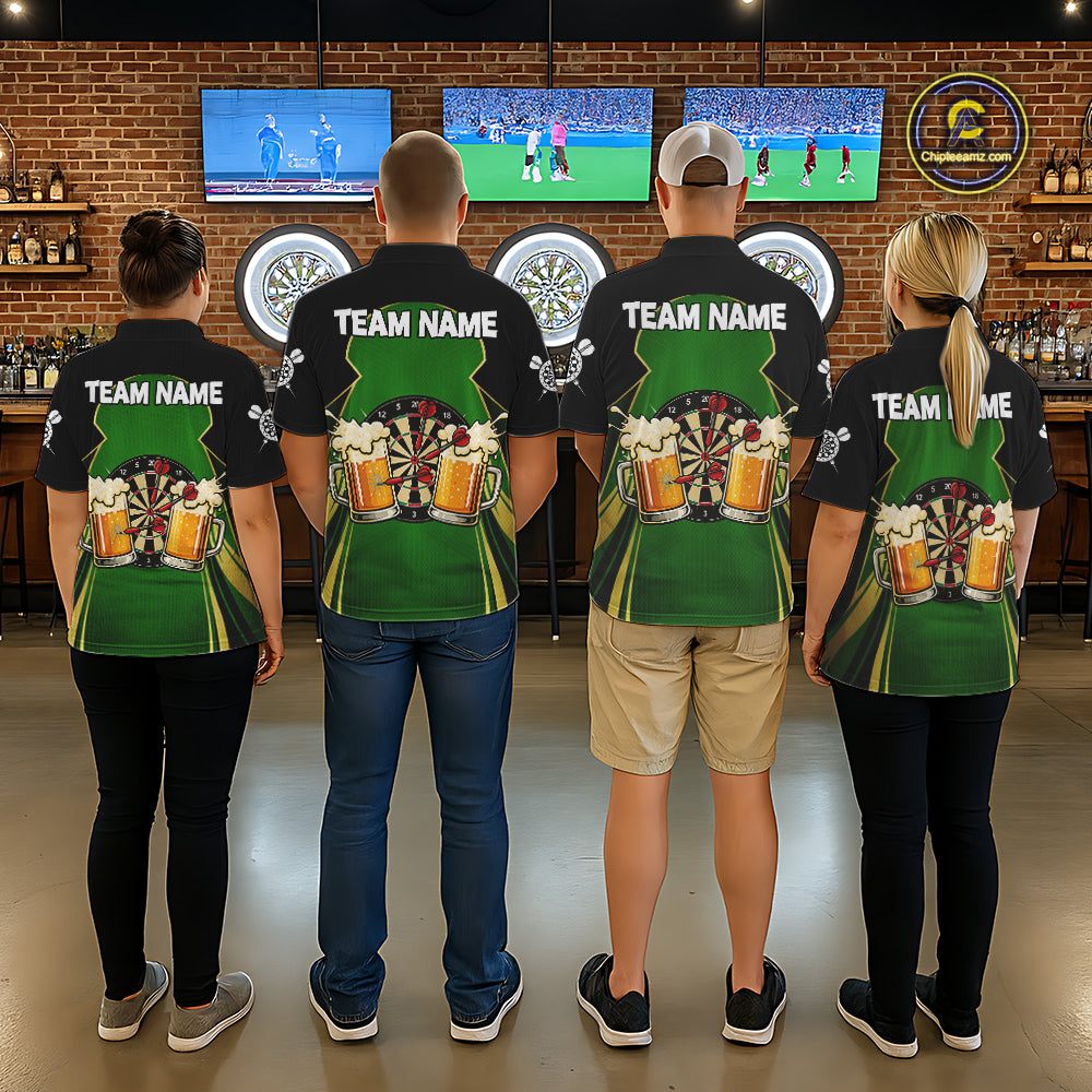 Funny Alligator And Beer Darts Shirt For Women Custom Darts Jersey Polo & 1/4 Zip, Darts Gifts TDM6144