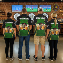 Load image into Gallery viewer, Funny Alligator And Beer Darts Shirt For Women Custom Darts Jersey Polo &amp; 1/4 Zip, Darts Gifts TDM6144