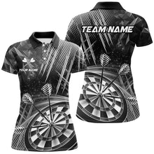 Load image into Gallery viewer, Personalized 3D Glitter Women Darts Shirts Custom Team Dart League Shirts Dart Jerseys |Grey TDM3285