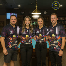 Load image into Gallery viewer, Funny 8 Ball Pool Graffiti Style Billiard Shirt For Women Custom Billiard Team Jersey Outfit TDM5548