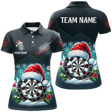 Load image into Gallery viewer, Funny Dart Board Santa Custom Dart Shirts For Women, Christmas Dart Gifts Dart Team Jerseys TDM2833