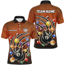 Load image into Gallery viewer, Personalized Funny Billiard Claws 3D Printed Men Billiard Shirts Custom Billiard Balls Team Jerseys TDM1908