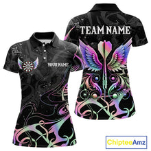 Load image into Gallery viewer, Holographic Arrow Wings Custom Dart Shirt For Women, Dart Jersey Pocket Option TDM5330
