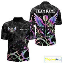 Load image into Gallery viewer, Holographic Arrow Wings Custom Dart Shirt For Men, Dart Jerseys Pocket Option TDM5330