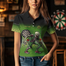 Load image into Gallery viewer, Funny Zombie Dart Shirt With Pocket Option For Women Custom Dart Team Jerseys TDM3805