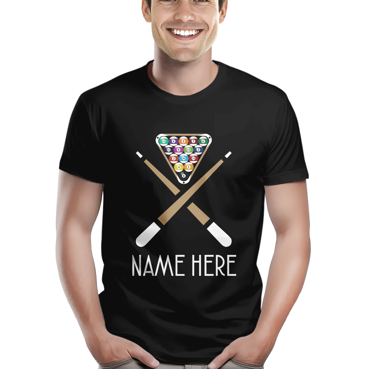 Custom Name Funny Billiard T-Shirts, Gifts For Pool Player, Billiard Lover Shirts TDM3935