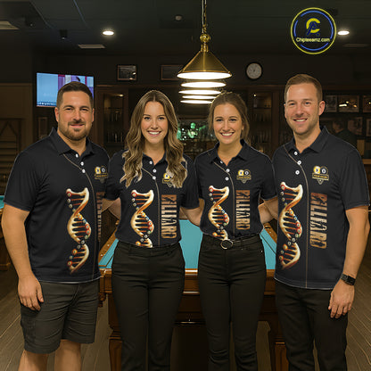 Funny DNA Yin-Yang Billiard Shirt For Women Custom Pool & Beer That's Why I'm Here Billiard Jersey TDM6446