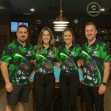 Load image into Gallery viewer, Personalized St Patrick Day 8 Ball Billiard Shirt For Men, Funny Shamrock Luckiest Billiard Jersey TDM5357