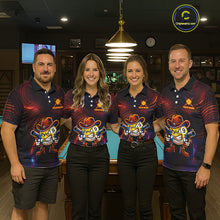 Load image into Gallery viewer, Funny Neon 9 Ball Billiard Shirt For Men Custom Pool Team Shirt, Billiard Jersey Polo &amp; 1/4 Zip TDM6248