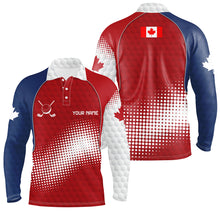 Load image into Gallery viewer, Personalized Canada Mens Golf Polo Shirts Custom Canadian Patriotic Golf Shirts Gift For Men TDM1977