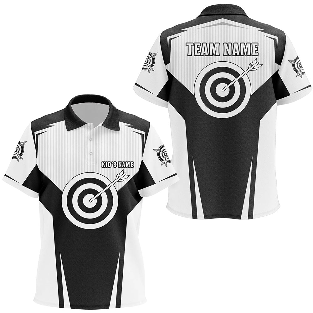 Black Archery Jerseys Polo Shirts For Kid Custom Team Name Archery Uniform Jerseys Shirts TDM0706