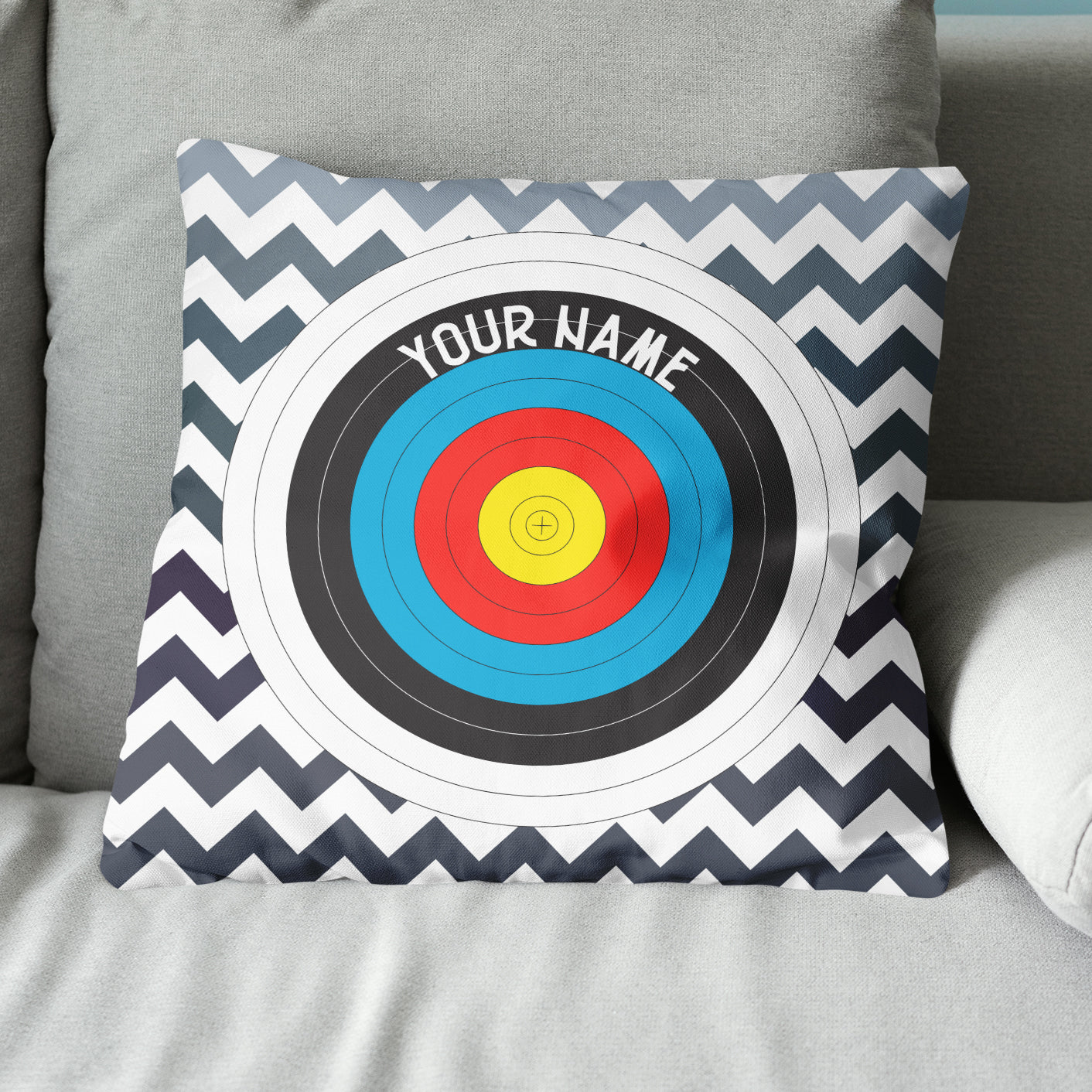 Personalized Archery 3d Target Throw Pillow Best Custom Target Pillows  TDM0764