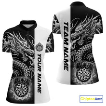 Load image into Gallery viewer, Custom Dragon Dart Shirts For Women, Personalized 3D Dart League Uniform Best Dart Jerseys |White TDM4239