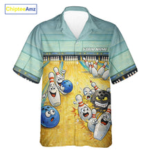 Load image into Gallery viewer, Funny Strike Bowling Hawaiian Shirt For Men And Women Custom Bowling Team Jersey, Bowling Outfit TDM6168
