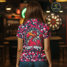 Load image into Gallery viewer, Funny Geometric Grunge Flamingo Dart Shirts For Women Custom Darts Jerseys Outfits, Darts Gifts TDM3963